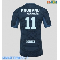 Camisa de time de futebol Feyenoord Goncalo Borges #11 Replicas 2º Equipamento 2025-26 Manga Curta